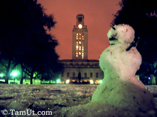Tower-sized snowman